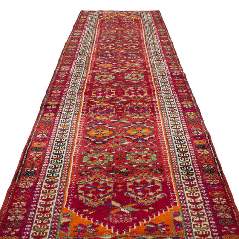 Vintage Tribal Runner Rug - 3' 3" x 11' 10" (39" x 142") - K0068783