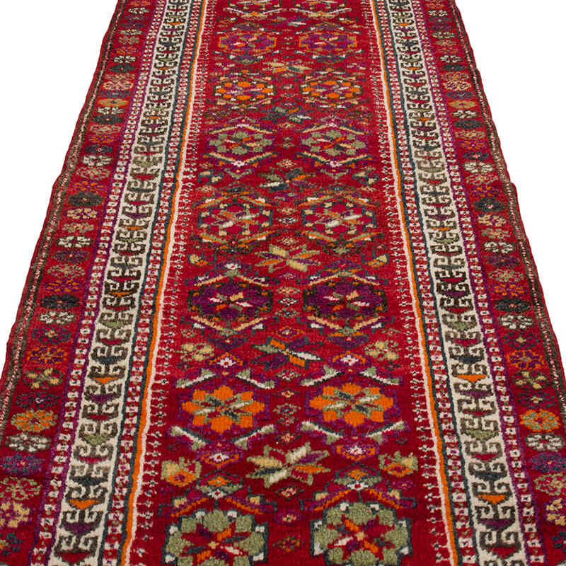 Vintage Tribal Runner Rug - 3' 3" x 11' 10" (39" x 142") - K0068783