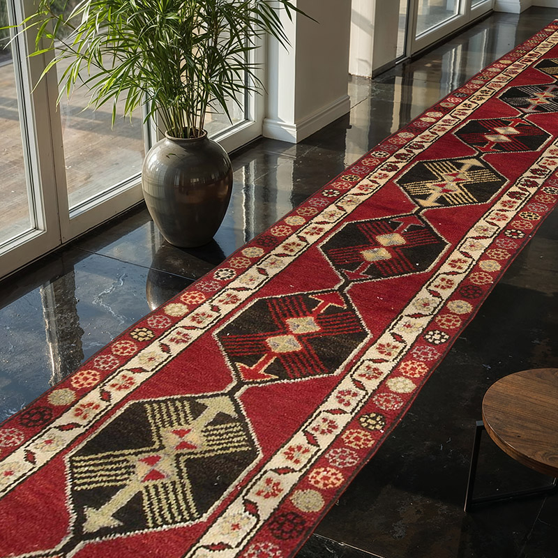 Vintage Tribal Runner Rug - 2' 10" x 14' 10" (34" x 178") - K0068784