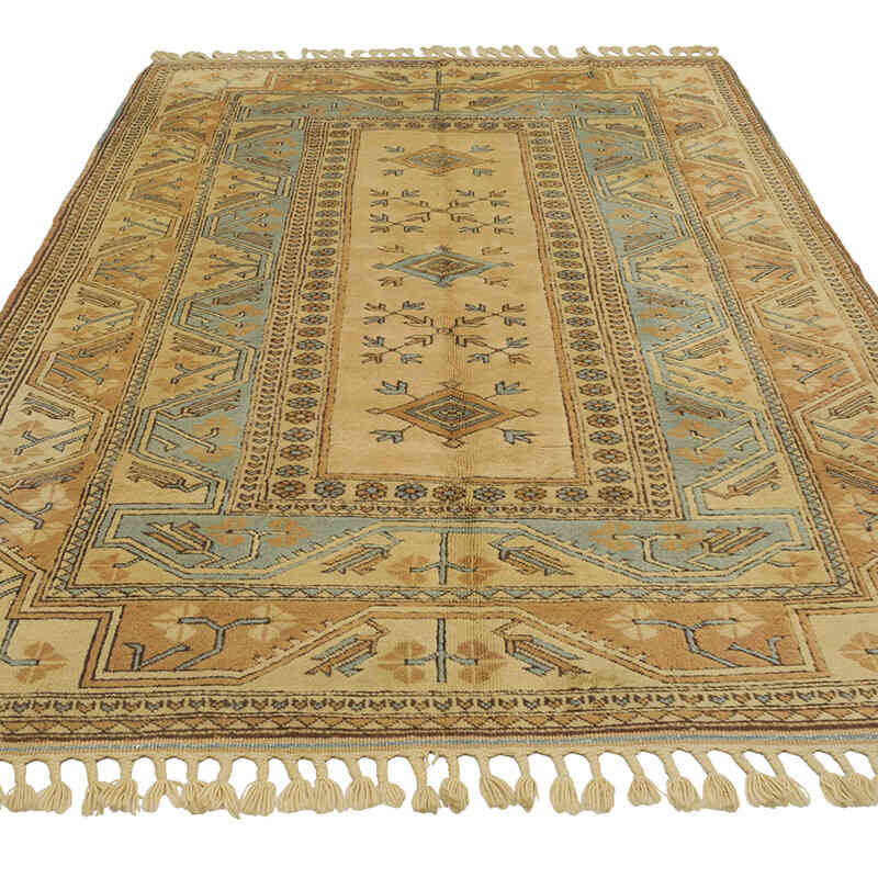 Vintage Turkish Hand-Knotted Rug - 5' 1" x 8' 1" (61" x 97") - K0068810