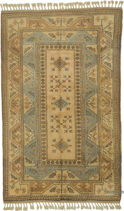 Vintage Turkish Hand-Knotted Rug - 5' 1" x 8' 1" (61" x 97")