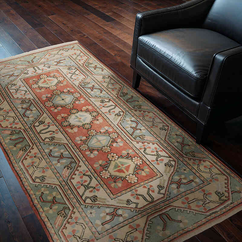 Vintage Turkish Hand-Knotted Rug - 3' 11" x 6' 6" (47" x 78") - K0068811