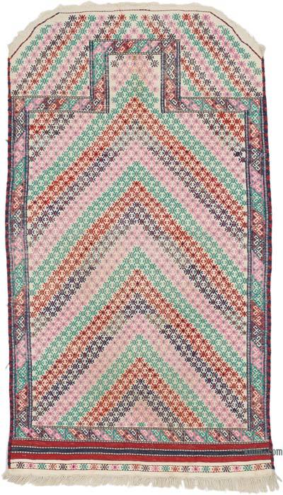 Vintage Konya Jijim Rug - 2' 6" x 4' 6" (30" x 54")