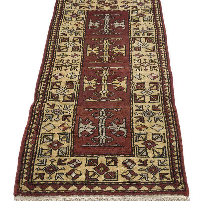 Vintage Turkish Hand-Knotted Rug - 1' 10" x 4' 1" (22" x 49") - K0068818