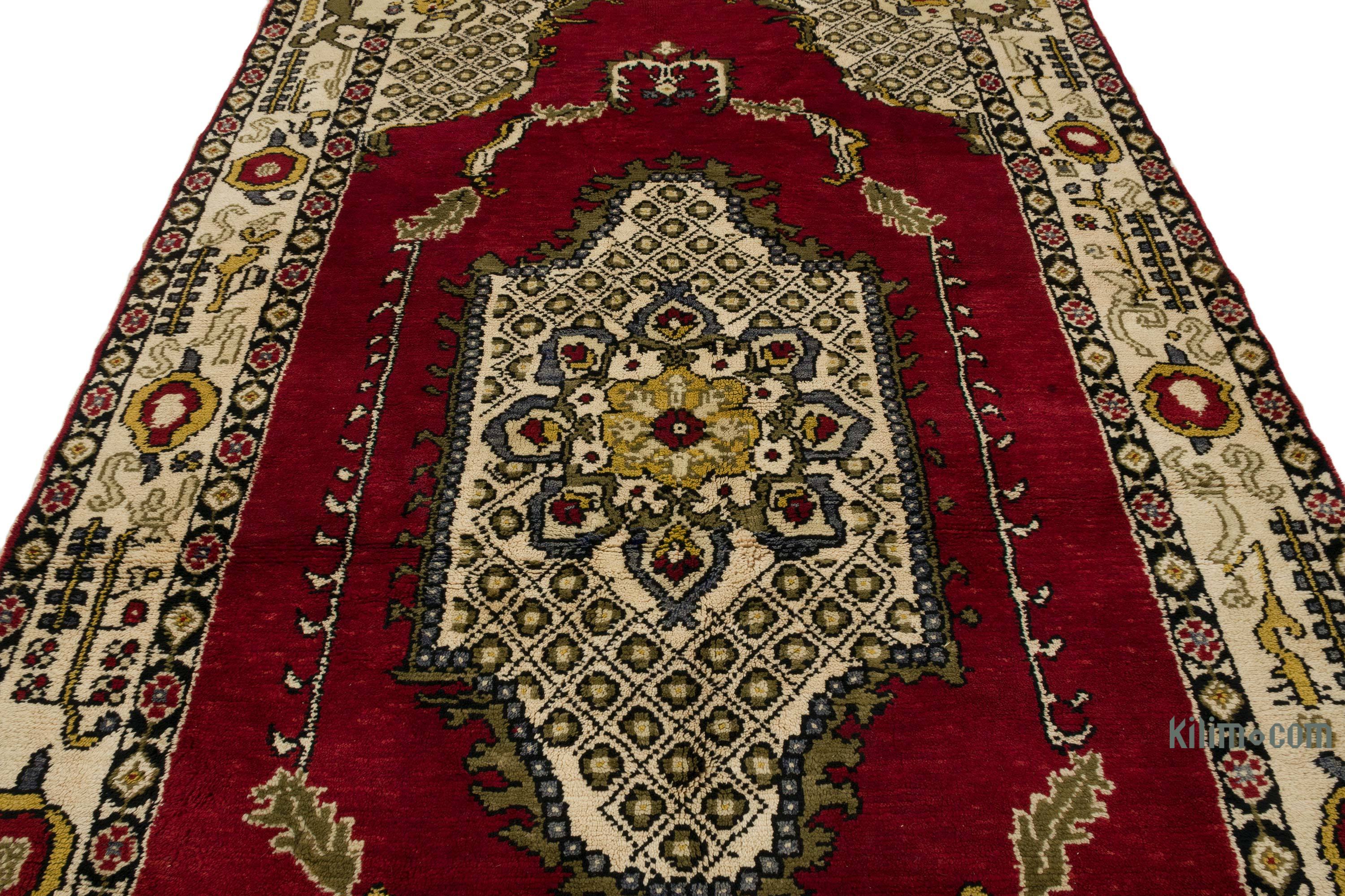 Vintage Turkish Hand-Knotted Rug - 5' 8