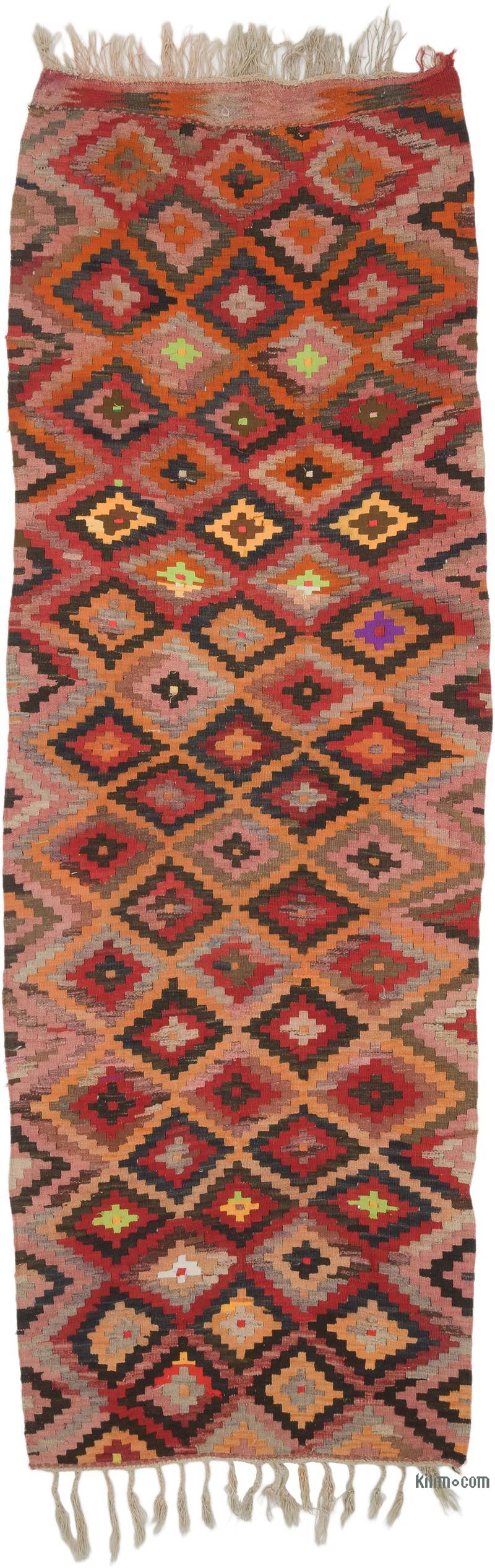 Vintage Tribal Kilim Runner - 3' 9" x 10' 10" (45" x 130") - K0068826