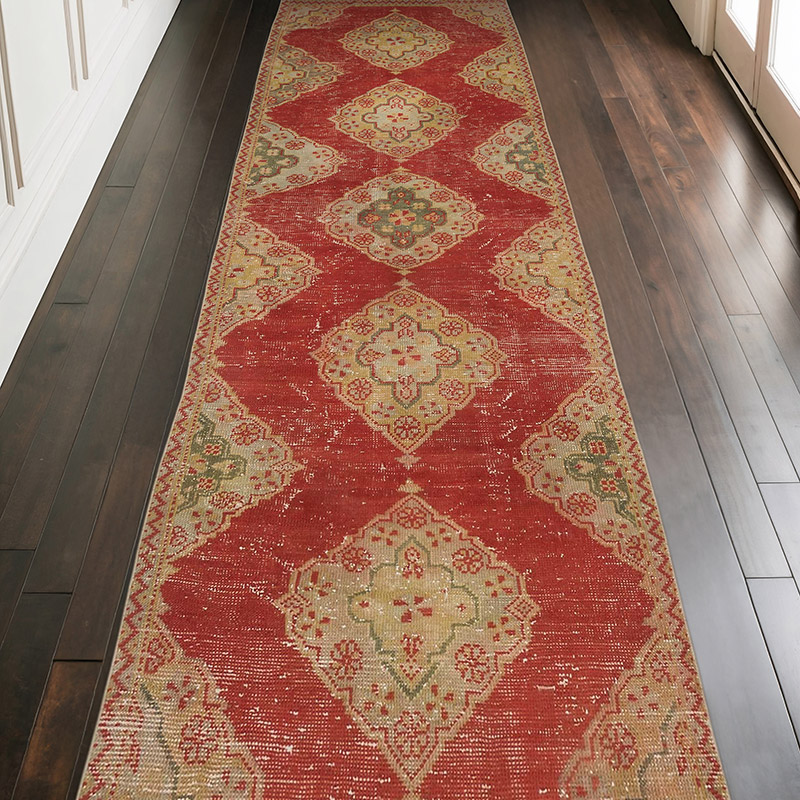 Alfombra Turca Vintage De Pasillo - 102 cm x 300 cm - K0068827