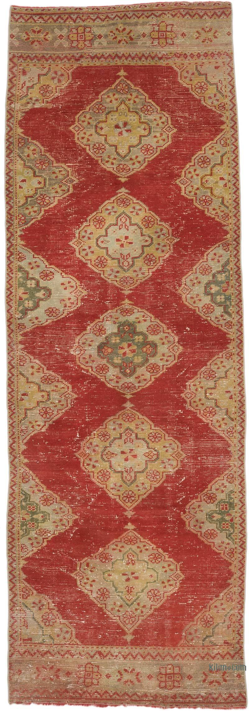 Alfombra Turca Vintage De Pasillo - 102 cm x 300 cm - K0068827