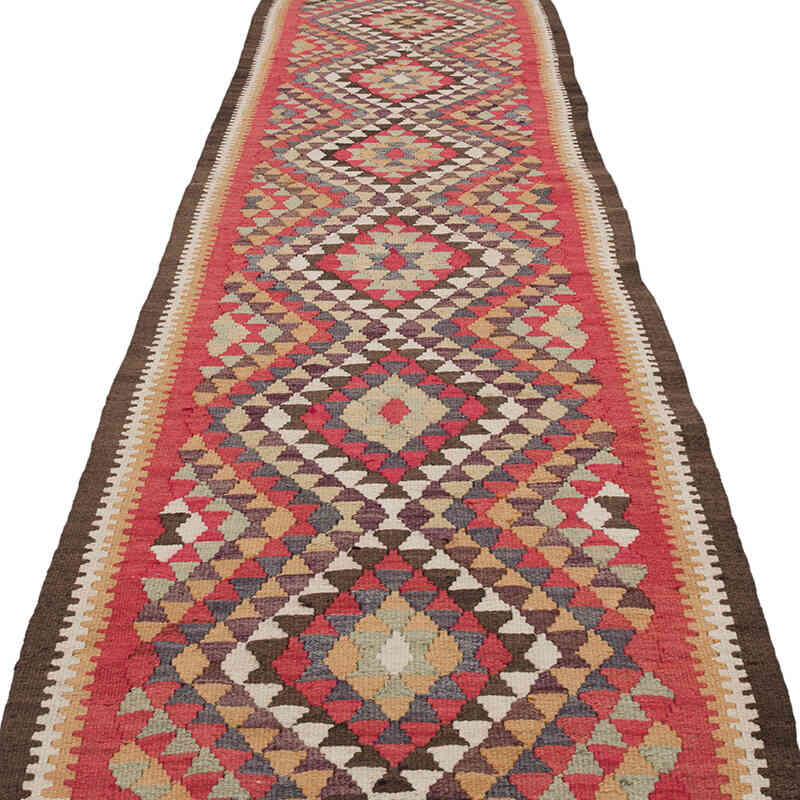 Vintage Anadolu Kilim Yolluk - 89 cm x 341 cm - K0068840