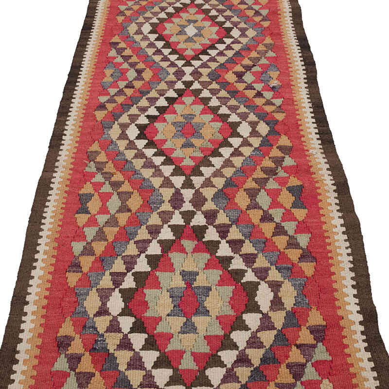 Vintage Anadolu Kilim Yolluk - 89 cm x 341 cm - K0068840