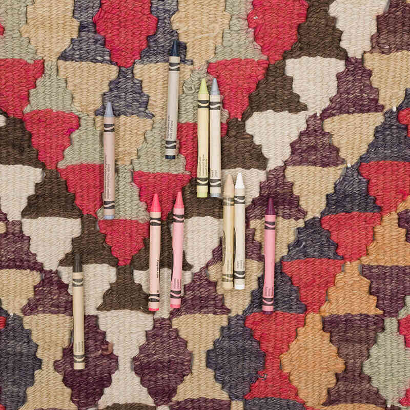 Vintage Anadolu Kilim Yolluk - 89 cm x 341 cm - K0068840