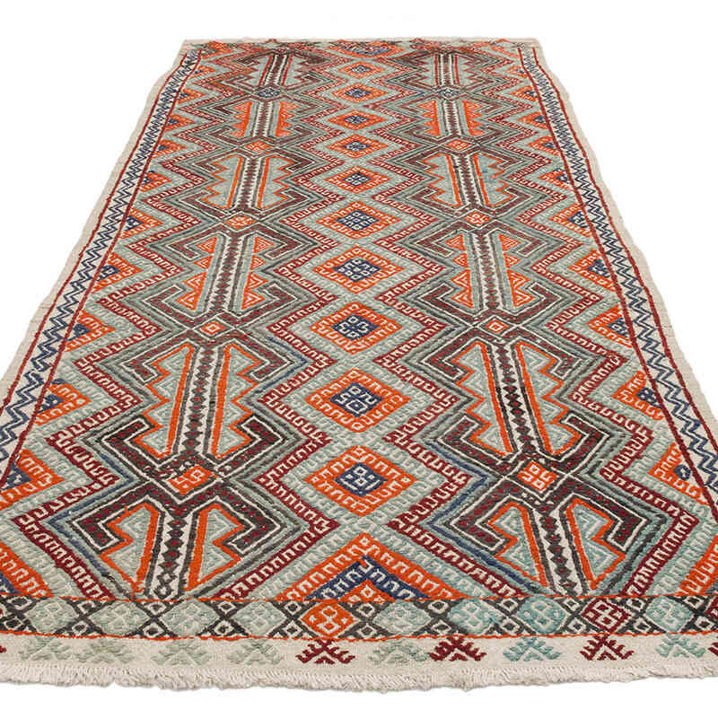 Vintage Konya Jijim Rug - 4' 6" x 9' 11" (54" x 119") - K0068843
