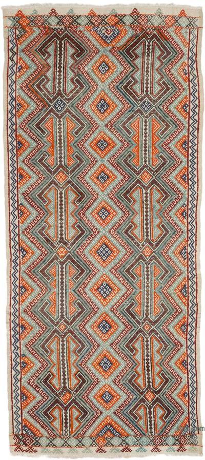 Vintage Konya Jijim Rug - 4' 6" x 9' 11" (54" x 119")