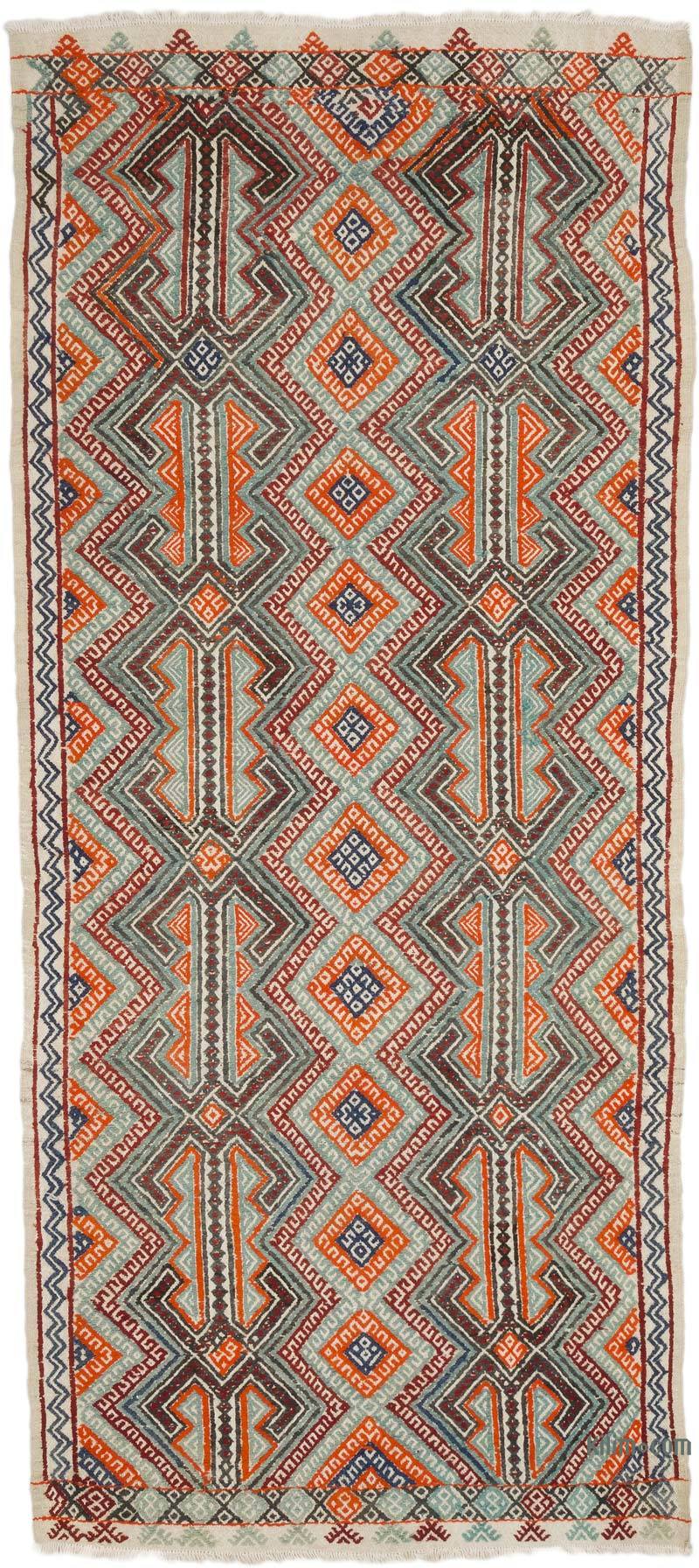 Vintage Konya Jijim Rug - 4' 6" x 9' 11" (54" x 119") - K0068843