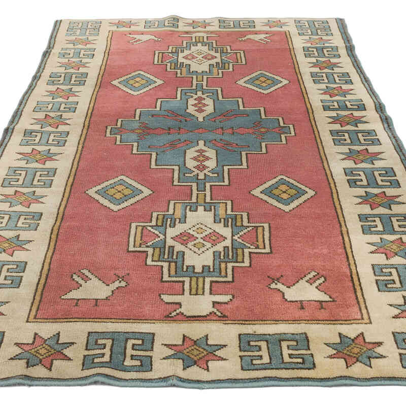 El Dokuma Vintage Halı - 122 cm x 194 cm - K0068846