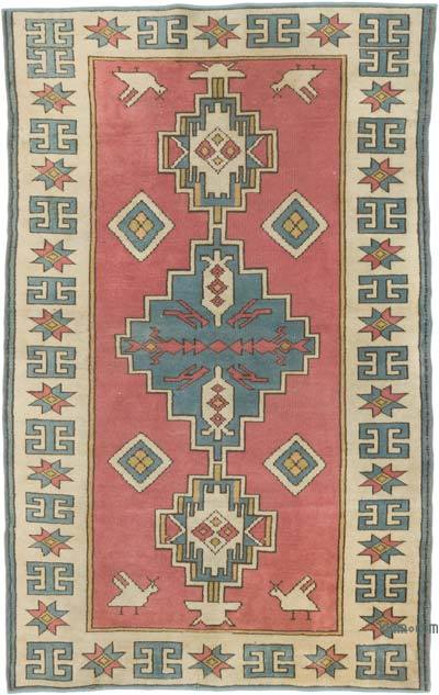 El Dokuma Vintage Halı - 122 cm x 194 cm