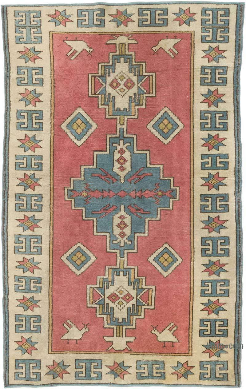 El Dokuma Vintage Halı - 122 cm x 194 cm - K0068846