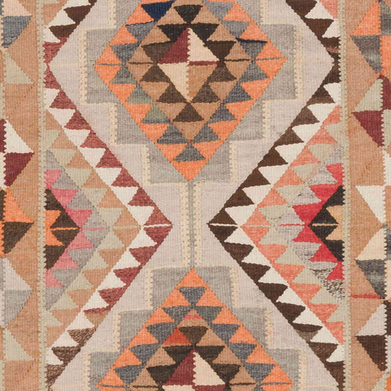 Vintage Tribal Kilim Runner - 3' 1" x 10'  (37" x 120") - K0068847