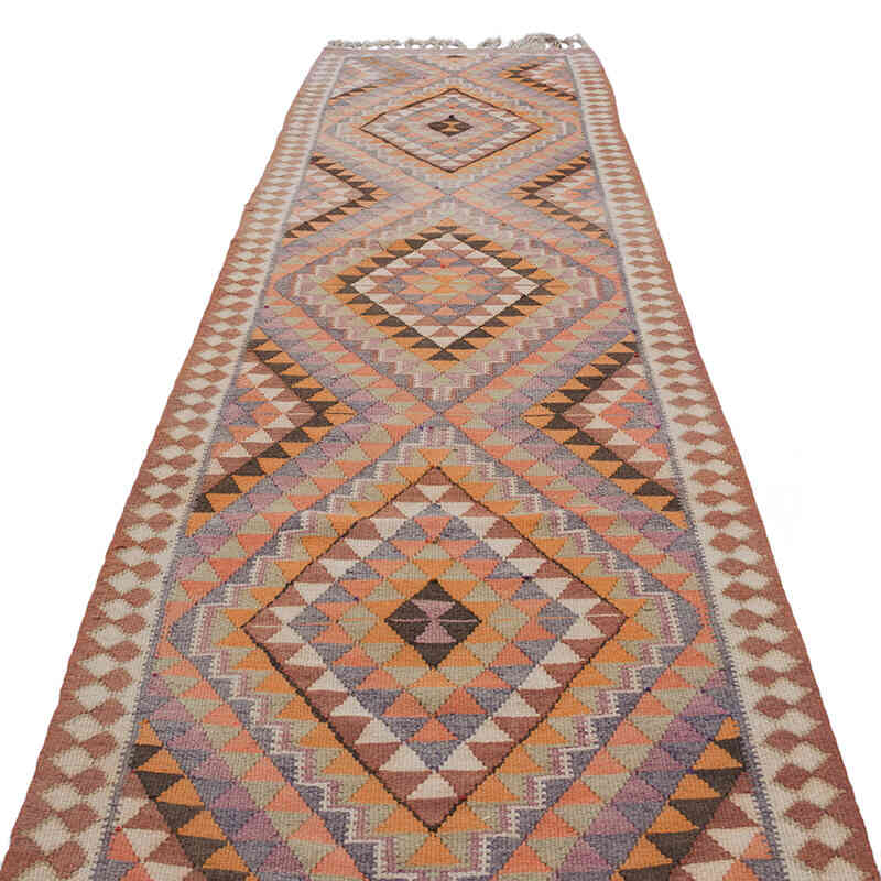 Vintage Anadolu Kilim Yolluk - 94 cm x 354 cm - K0068855