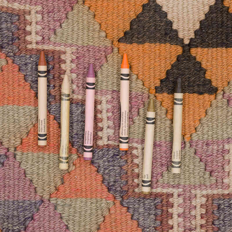 Vintage Anadolu Kilim Yolluk - 94 cm x 354 cm - K0068855