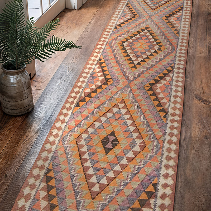 Vintage Anadolu Kilim Yolluk - 94 cm x 354 cm - K0068855