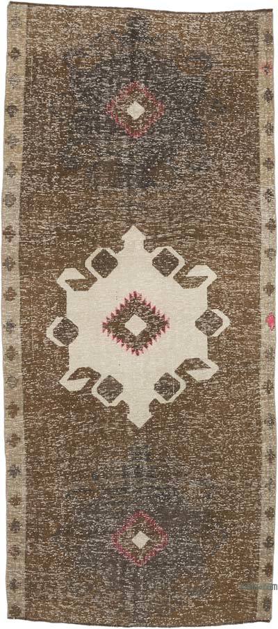 Vintage Turkish Hand-Knotted Rug - 4' 9" x 10' 9" (57" x 129")