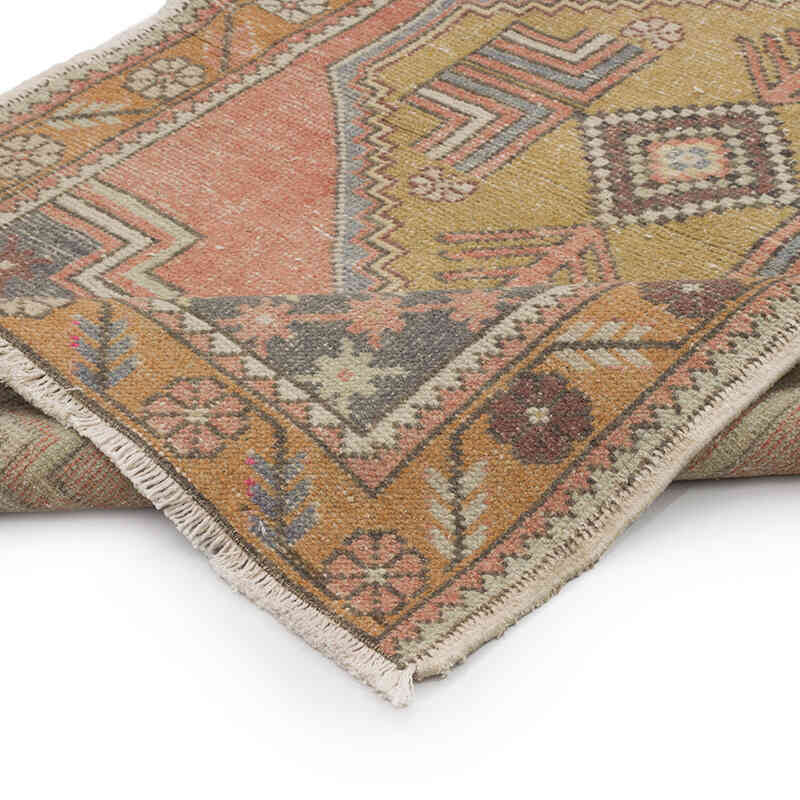 El Dokuma Vintage Halı - 108 cm x 161 cm - K0068864