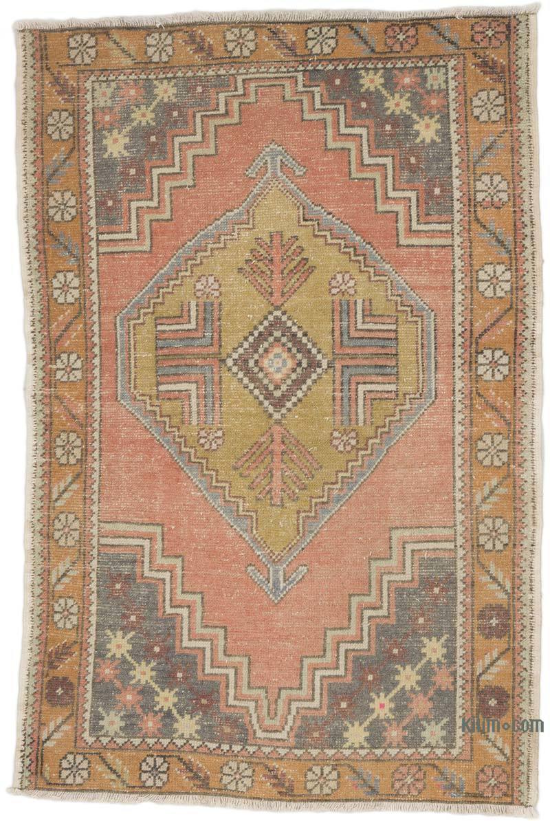 El Dokuma Vintage Halı - 108 cm x 161 cm - K0068864