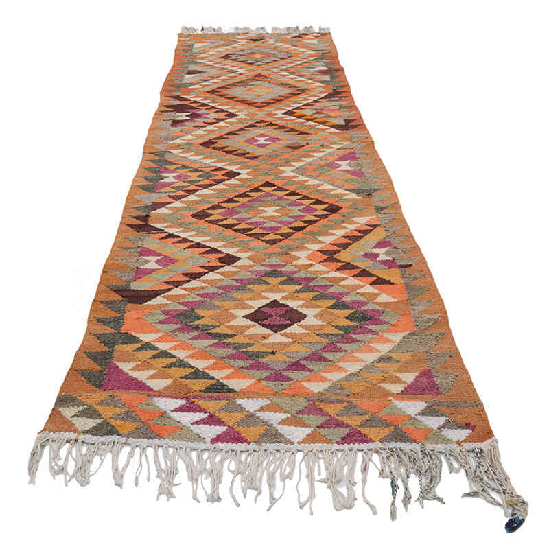 Alfombra Kilim Tribal Vintage - 94 cm x 293 cm - K0068870