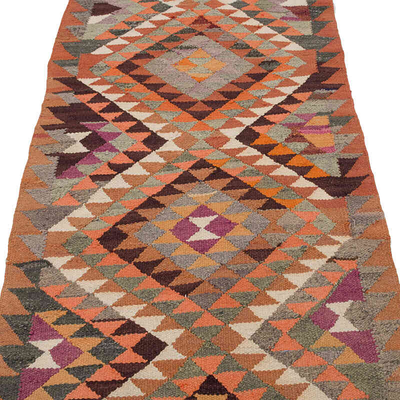 Alfombra Kilim Tribal Vintage - 94 cm x 293 cm - K0068870