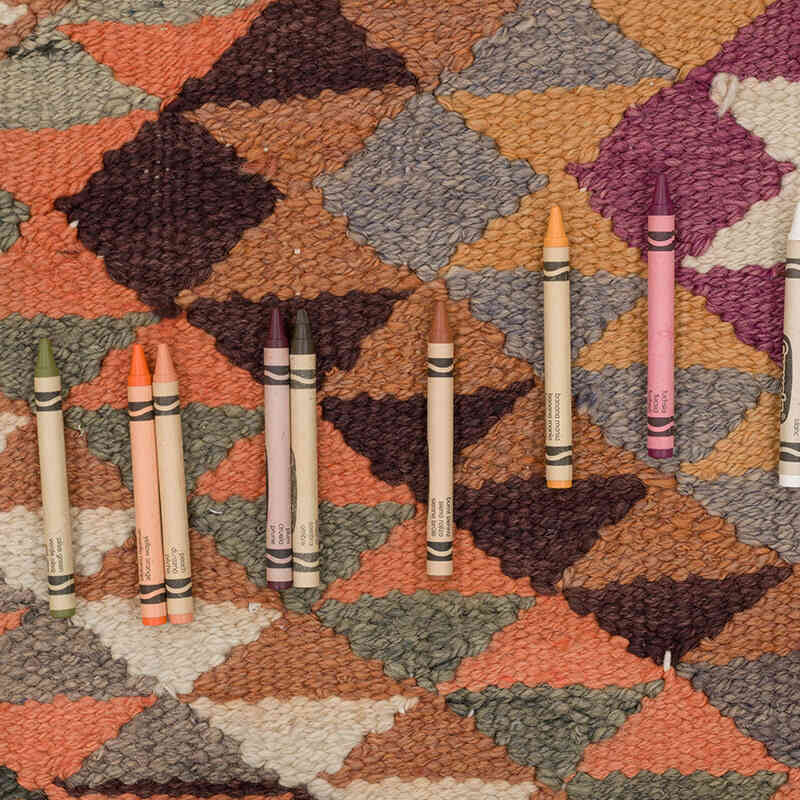 Alfombra Kilim Tribal Vintage - 94 cm x 293 cm - K0068870