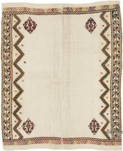 Vintage Konya Jijim - 4' 1" x 5'  (49" x 60")