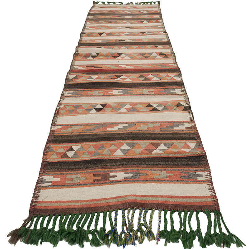 Alfombra Kilim Tribal Vintage - 85 cm x 352 cm - K0068878
