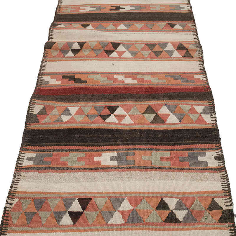 Alfombra Kilim Tribal Vintage - 85 cm x 352 cm - K0068878