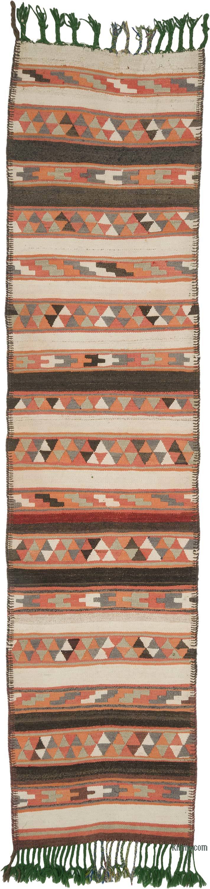Alfombra Kilim Tribal Vintage - 85 cm x 352 cm - K0068878