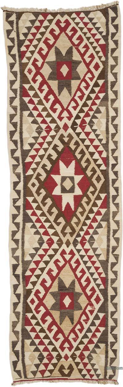 Vintage Tribal Kilim Runner - 3' 3" x 10' 5" (39" x 125")