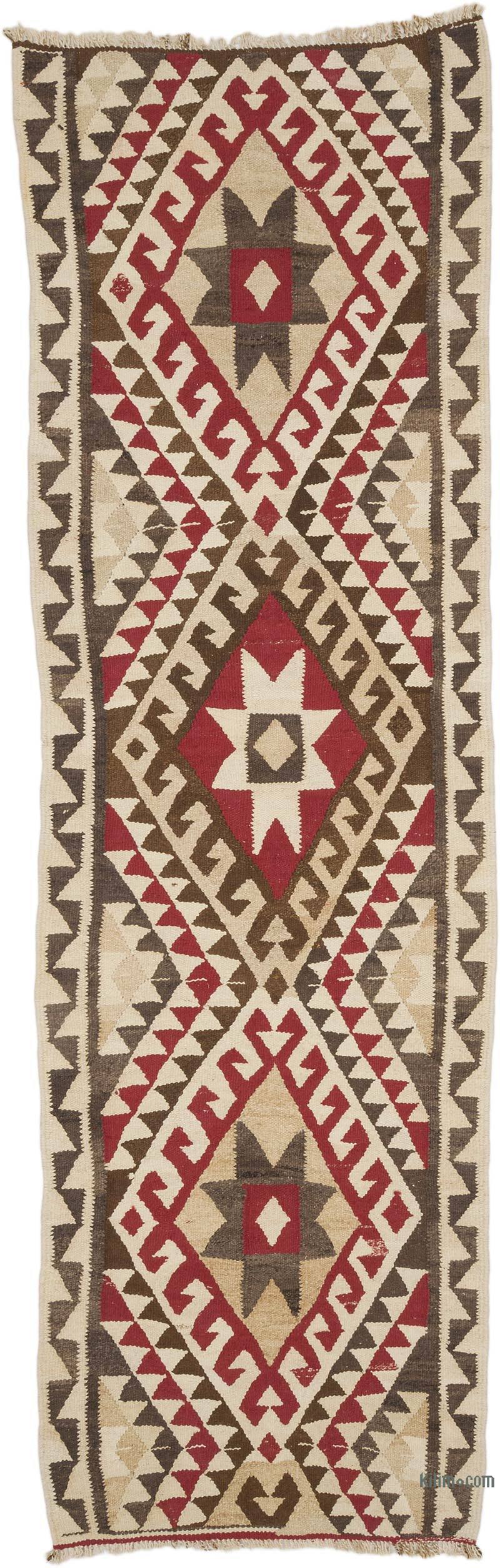 Alfombra Kilim Tribal Vintage - 100 cm x 318 cm - K0068884
