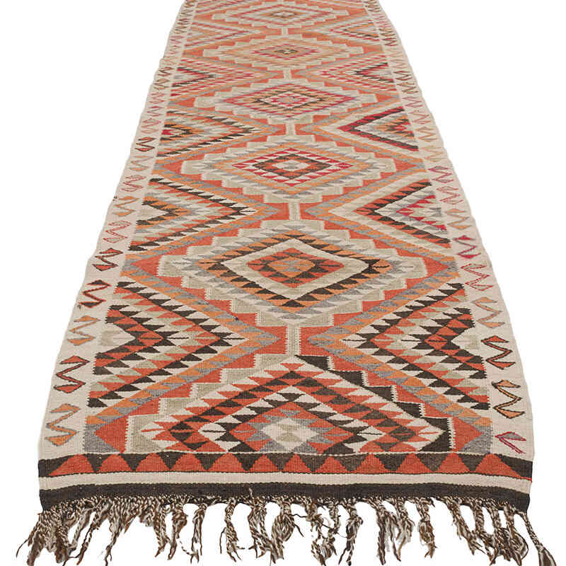 Alfombra Kilim Tribal Vintage - 99 cm x 309 cm - K0068885