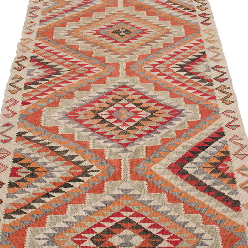 Alfombra Kilim Tribal Vintage - 99 cm x 309 cm - K0068885