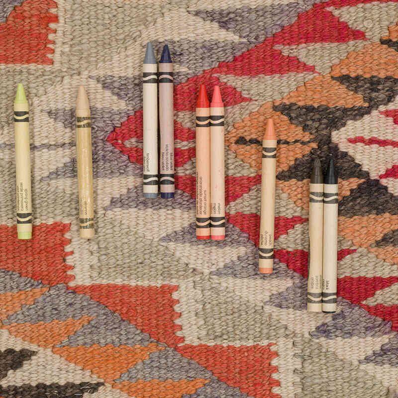 Alfombra Kilim Tribal Vintage - 99 cm x 309 cm - K0068885