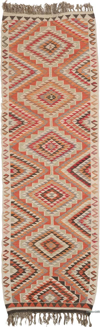 Vintage Tribal Kilim Runner - 3' 3" x 10' 2" (39" x 122")