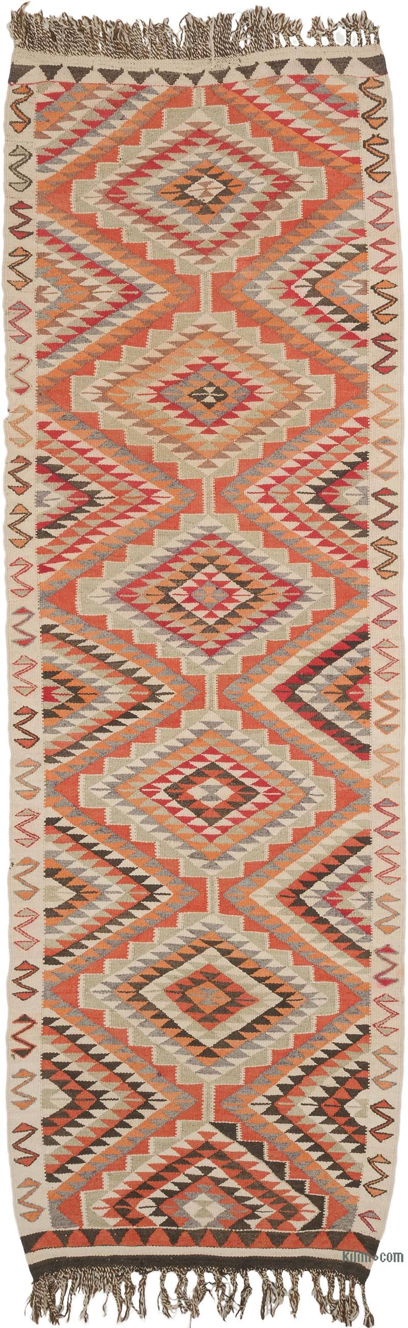 Alfombra Kilim Tribal Vintage - 99 cm x 309 cm - K0068885