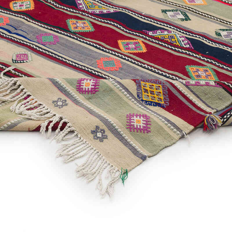 Vintage Antalya Kilim Rug - 6' 6" x 11' 8" (78" x 140") - K0068888