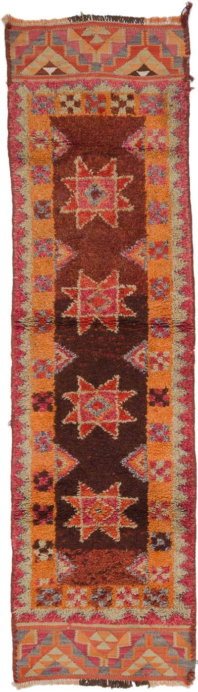 Vintage Tribal Runner Rug - 2' 9" x 10'  (33" x 120")