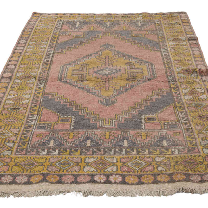 El Dokuma Vintage Halı - 118 cm x 174 cm - K0068899