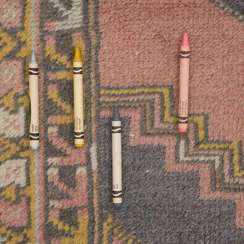 El Dokuma Vintage Halı - 118 cm x 174 cm - K0068899
