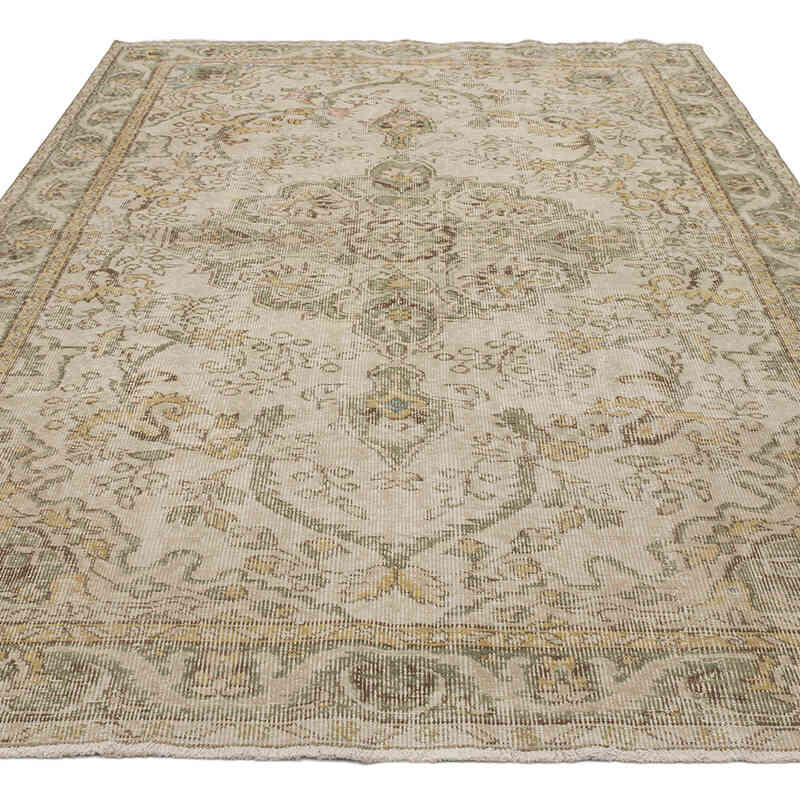 Vintage Turkish Hand-Knotted Rug - 5' 9" x 8' 9" (69" x 105") - K0068908