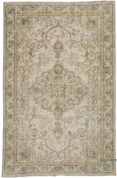 Vintage Turkish Hand-Knotted Rug - 5' 9" x 8' 9" (69" x 105")