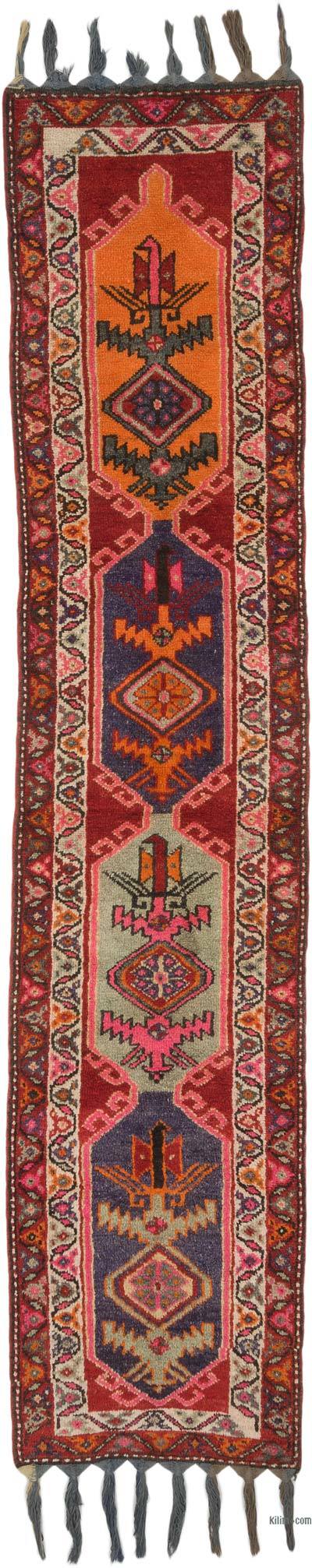 Vintage Tribal Runner Rug - 2' 8" x 12' 6" (32" x 150")