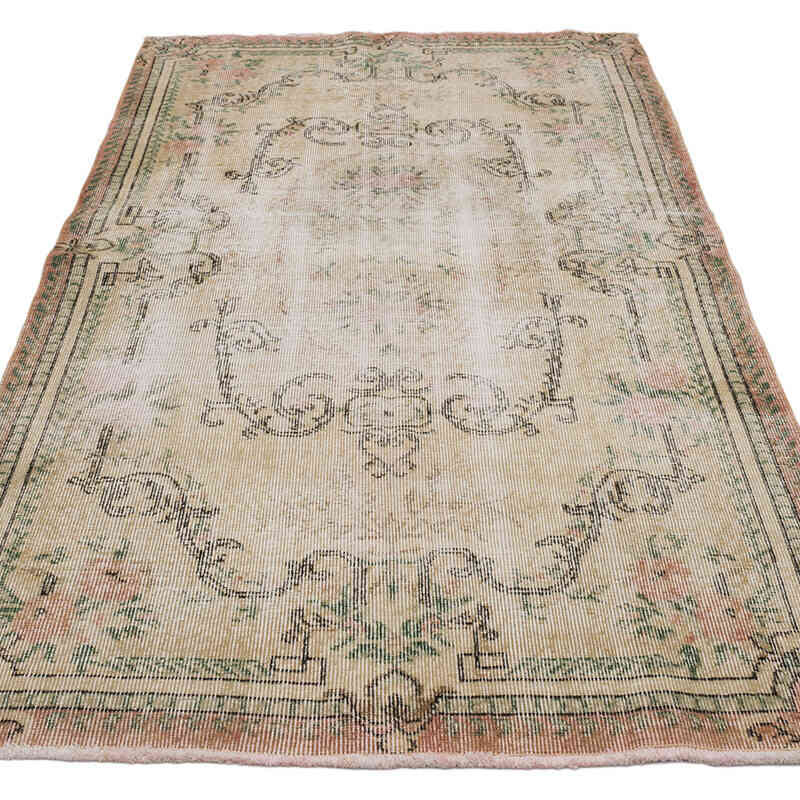 El Dokuma Vintage Halı - 114 cm x 205 cm - K0068921